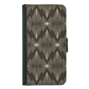 Geometric elements, vintage seamless ornament. samsung galaxy s5 wallet case