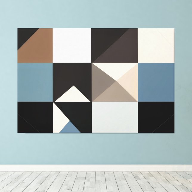 Geometric Essence Canvas Print (Insitu(Wood Floor))