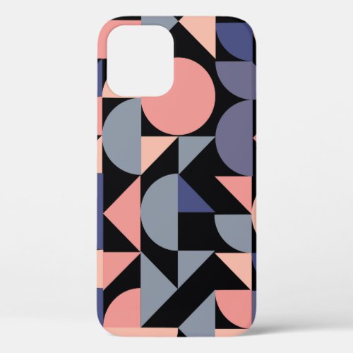 Geometric ethnic abstract vintage background iPhone 12 case