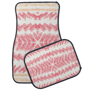Geometric ethnic oriental seamless pattern. Tradit Car Floor Mat