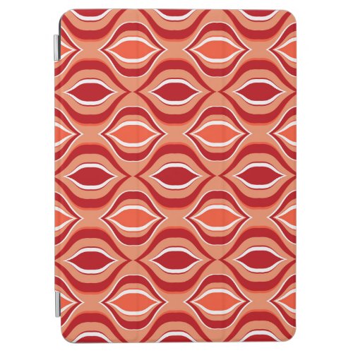Geometric ethnic pattern red orange iPad air cover