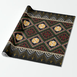 Geometric ethnic pattern seamless design wrapping paper