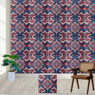 Geometric Ethnic Tile Pattern