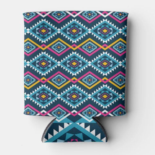 Geometric Ethnic Traditional Stylish Design Can Cooler