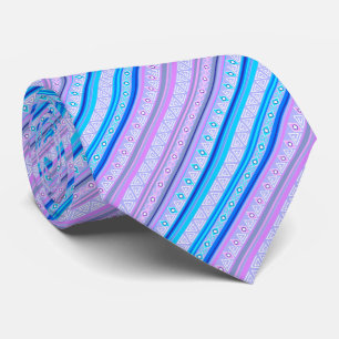 geometric ethnic tribal pattern of American Indian Neck Tie