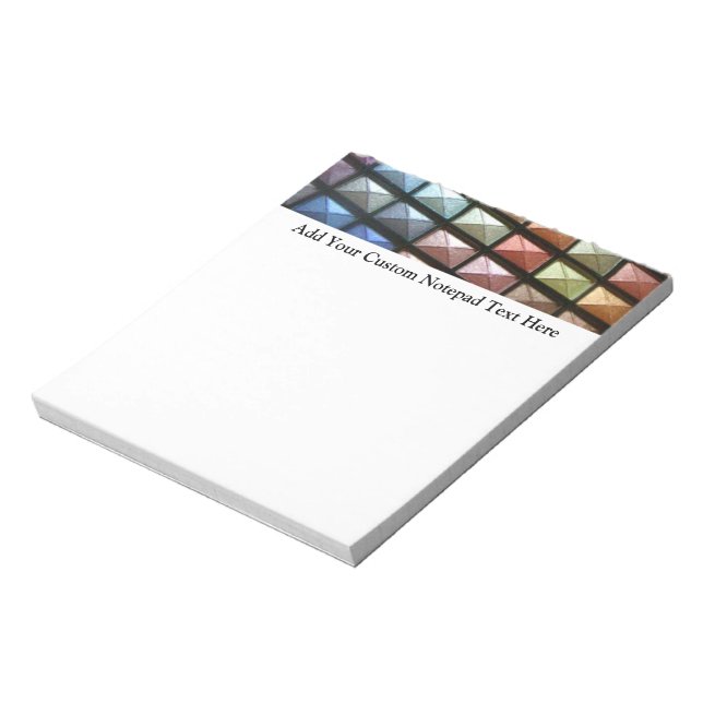 Geometric Eyeshadow Makeup Artist Notepad (Rotated)