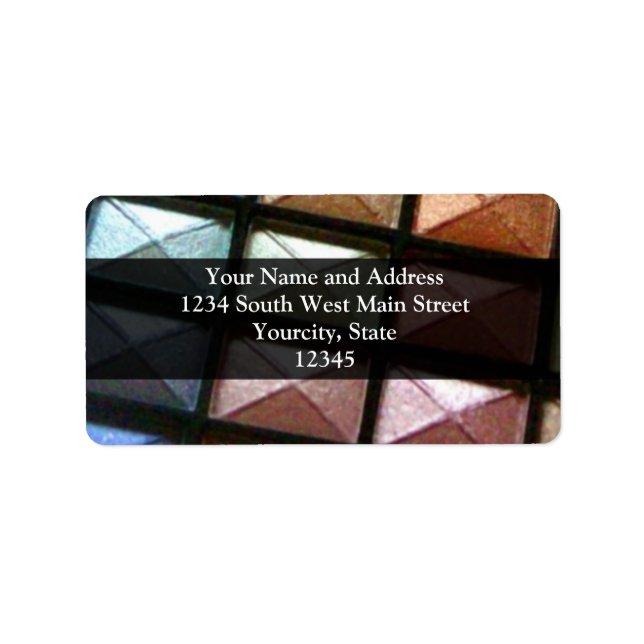 Geometric Eyeshadow Makeup Label (Front)