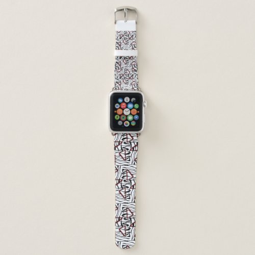 Geometric Fabric Artistic Pattern Design Apple Watch Band