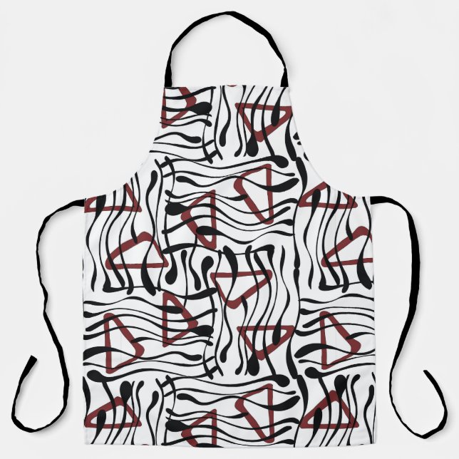 Geometric Fabric: Artistic Pattern Design. Apron (Front)