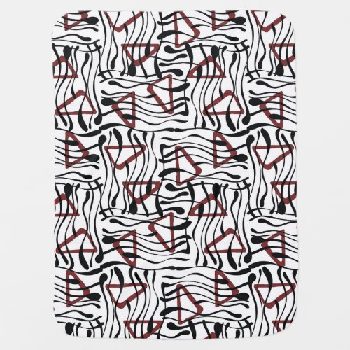 Geometric Fabric Artistic Pattern Design Baby Blanket