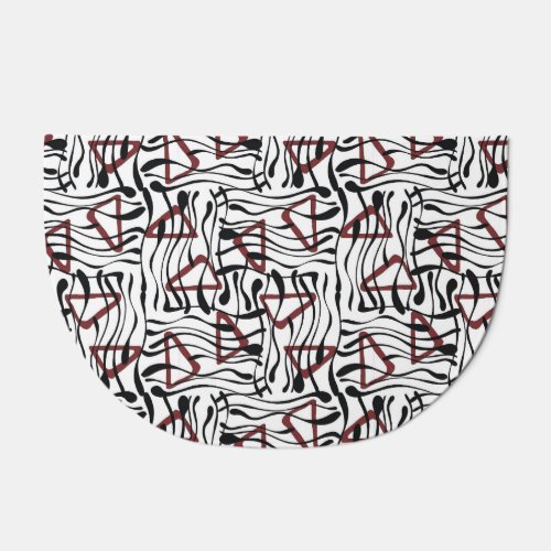 Geometric Fabric Artistic Pattern Design Doormat