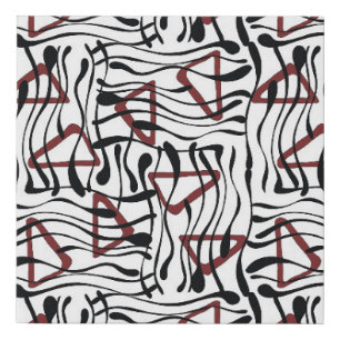 Geometric Fabric: Artistic Pattern Design. Faux Canvas Print