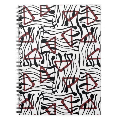 Geometric Fabric Artistic Pattern Design Notebook