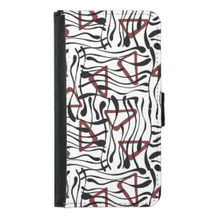 Geometric Fabric: Artistic Pattern Design. Samsung Galaxy S5 Wallet Case