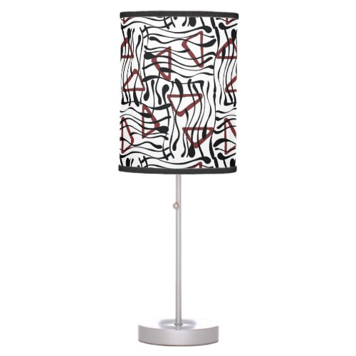 Geometric Fabric Artistic Pattern Design Table Lamp