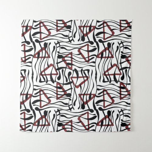 Geometric Fabric Artistic Pattern Design Tapestry