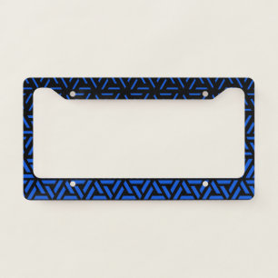 Geometric Fade – Alpine Blue License Plate Frame