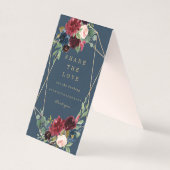Geometric Fall Elegance Share the Love Table Sign (Front)