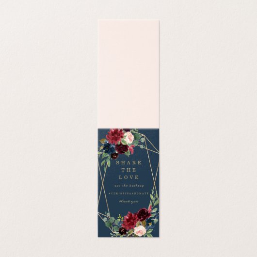 Geometric Fall Elegance Share the Love Table Sign (Outside Unfolded)