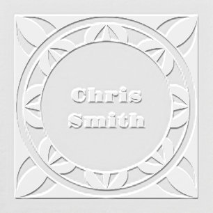 Geometric Fan Square Embosser