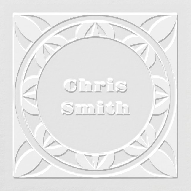 Geometric Fan Square Embosser (Design)