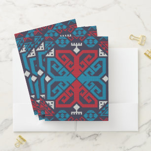 Geometric fashion classic cute-trendy colorful pocket folder