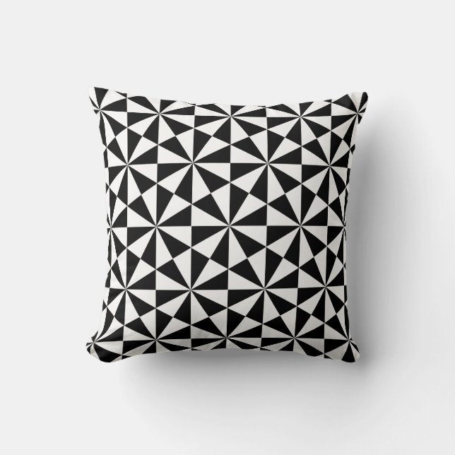 Geometric-Fashion Throw Pillow (Front)