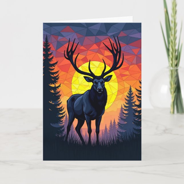 Geometric Fathers Day Sky Card (Front)