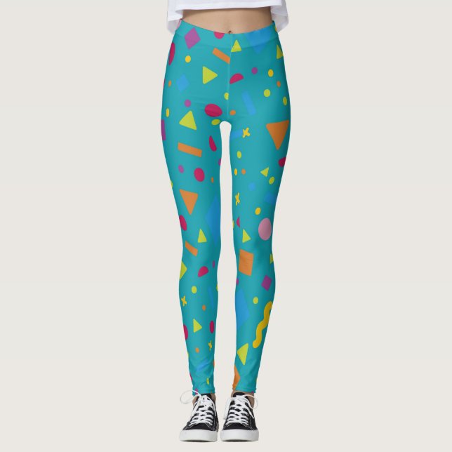 Geometric Figure Creation 1 Leggings (Front)