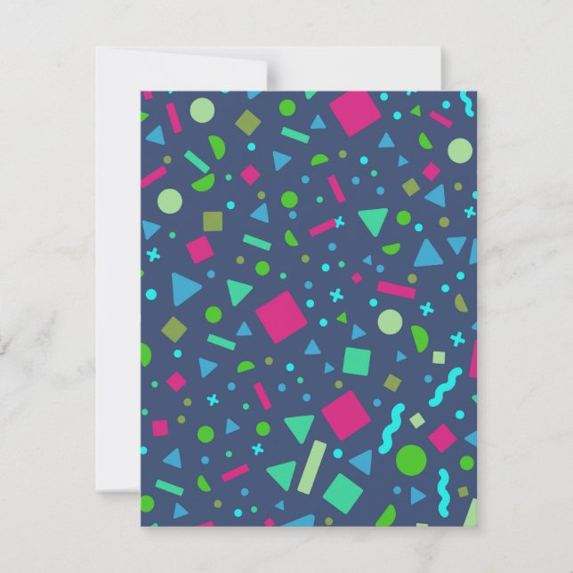 Geometric Figure Creation 5 Note Card (Front)