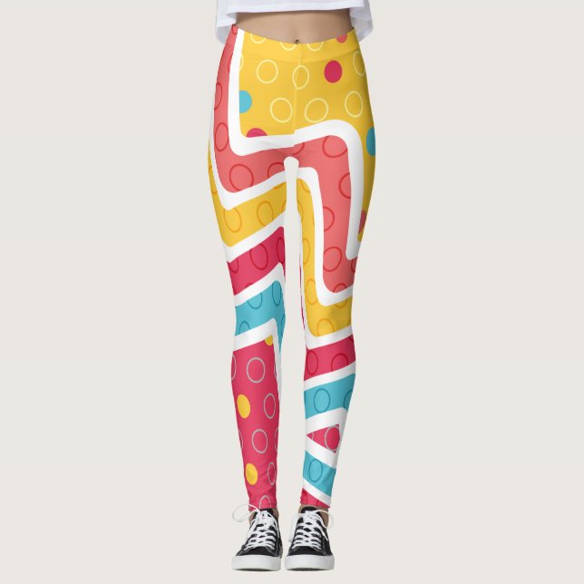 Geometric Figure Creation Leggings (Front)
