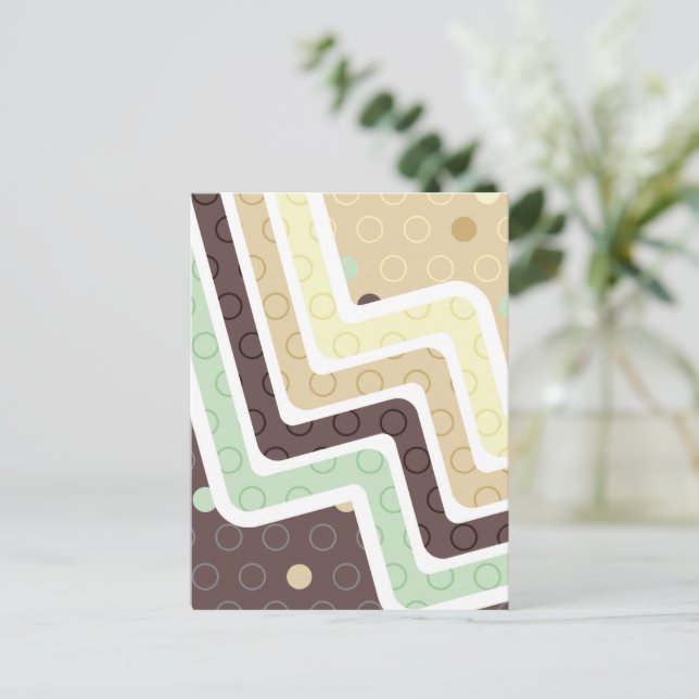Geometric Figures 1 Holiday Postcard (Standing Front)