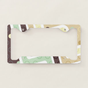 Geometric Figures 1 License Plate Frame