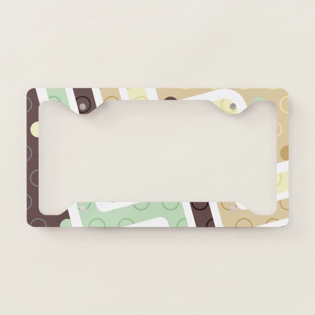 Geometric Figures 1 License Plate Frame (Front)