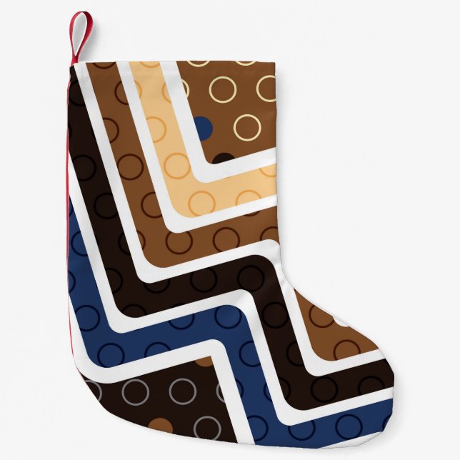 Geometric Figures 2 Small Christmas Stocking (Front)