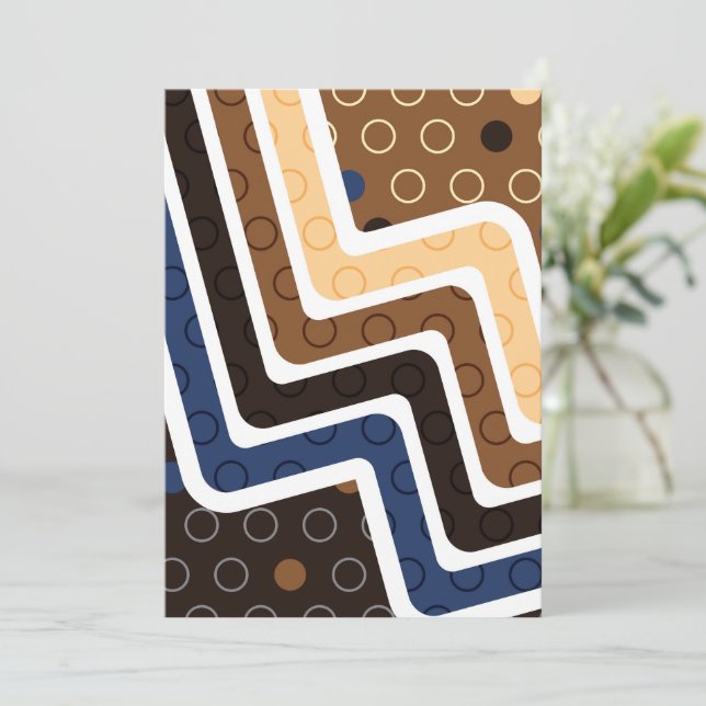 Geometric Figures 2 Thank You Card (Standing Front)