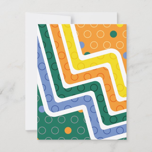 Geometric Figures 3 Note Card (Front)