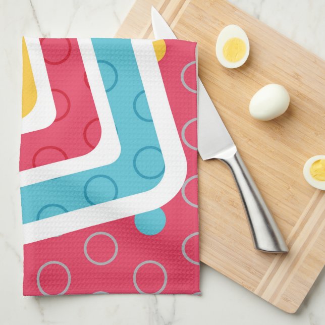 Geometric Figures 4 Kitchen Towel (Quarter Fold)