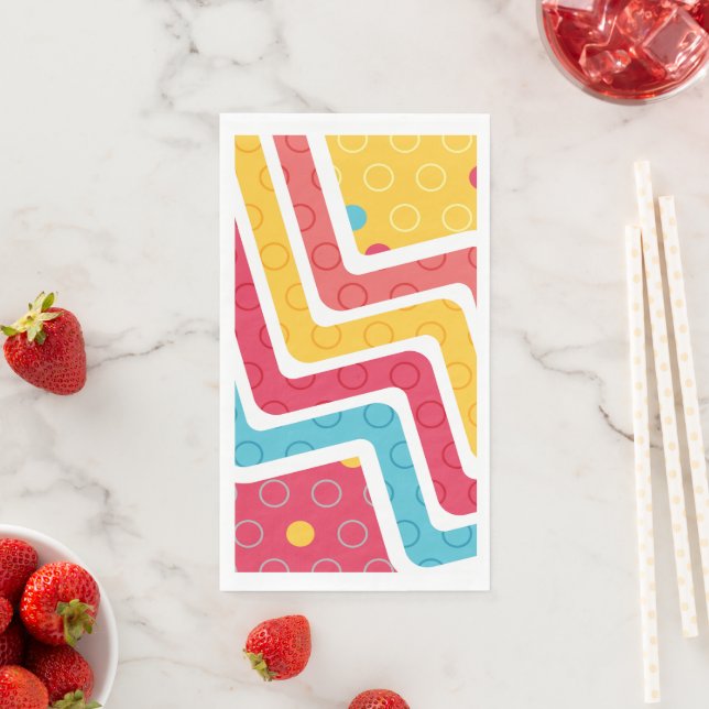 Geometric Figures 4 Paper Guest Towels (Insitu)