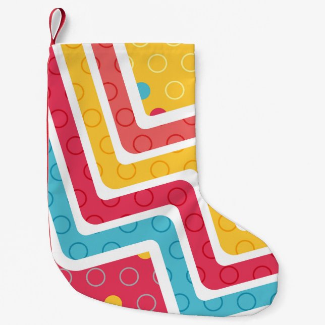 Geometric Figures 4 Small Christmas Stocking (Front)