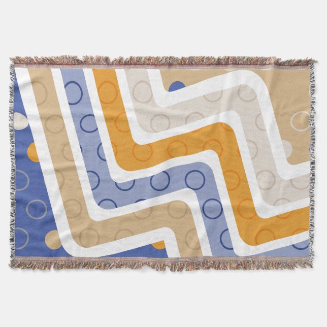 Geometric Figures 6 Throw Blanket (Front)
