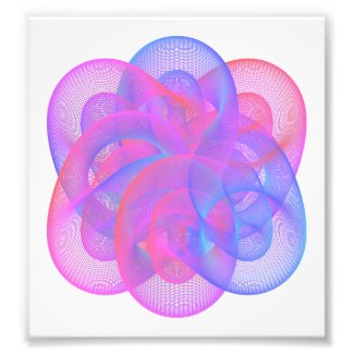 Geometric figures using mathematical expressions photo print