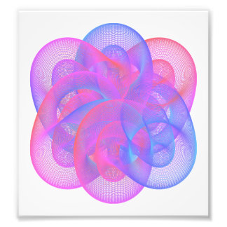 Geometric figures using mathematical expressions photo print