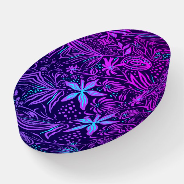 Geometric Floral Design Paperweight (Angled)