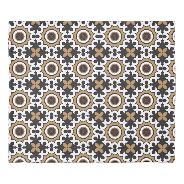 Geometric Floral Duvet Cover  (Back)