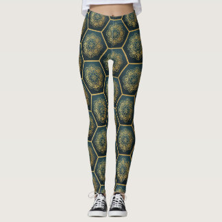 Geometric Floral Leggings