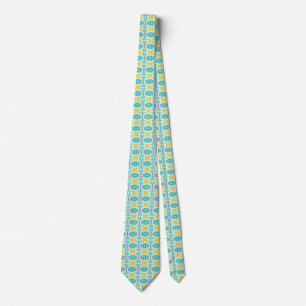 Geometric Floral Pattern  Neck Tie