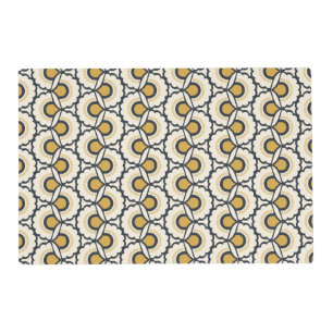 Geometric Floral Pattern Placemat