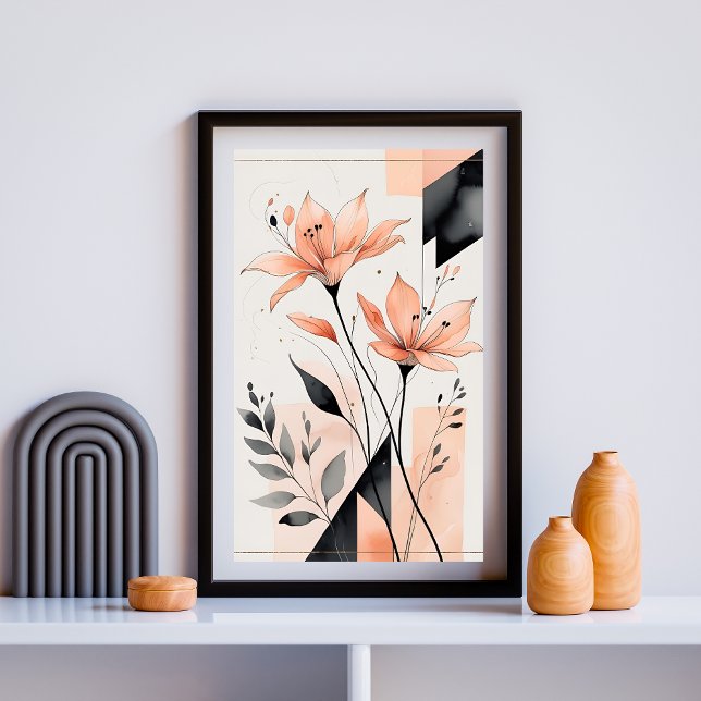 Geometric Floral Silence Poster (Creator Uploaded)