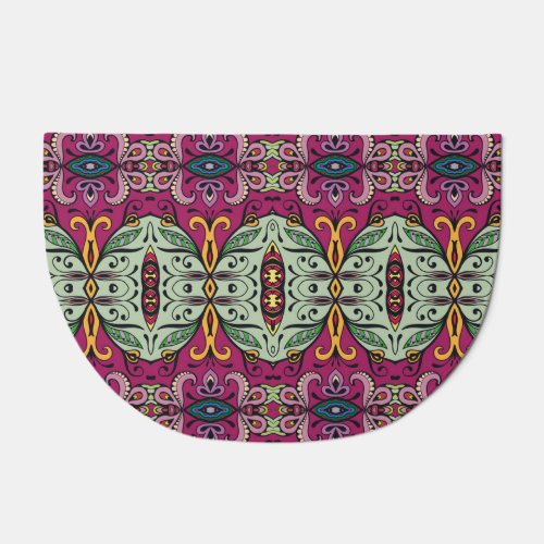 Geometric Floral Tribal Ethnic Doodle Doormat